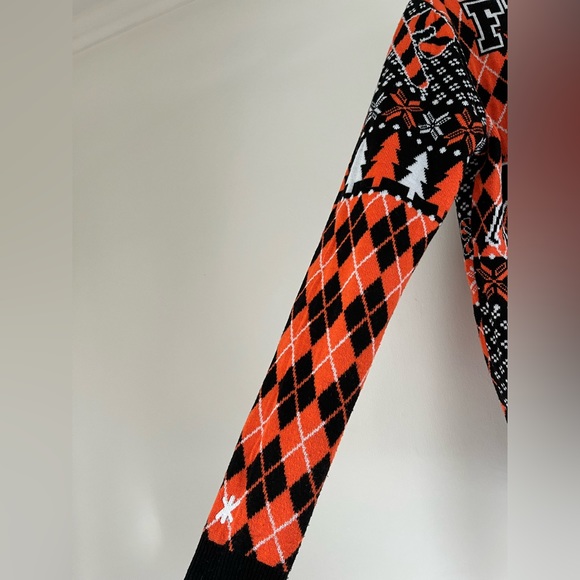 Philadelphia Flyers NHL Ugly Sweater, orange and black, men’s size small - Picture 6 of 10